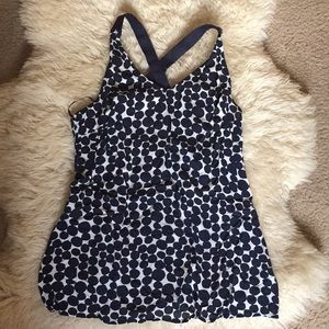 Forever21 Polka Dot Garter Haltered Top